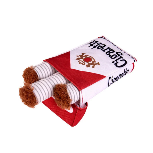 Cigarettes Dog Toy Imitation Cigar Chew Toy Interactive Plush Dog Chew Toy Funny Stuffed Dog Toys Novelty for Chewing Teething