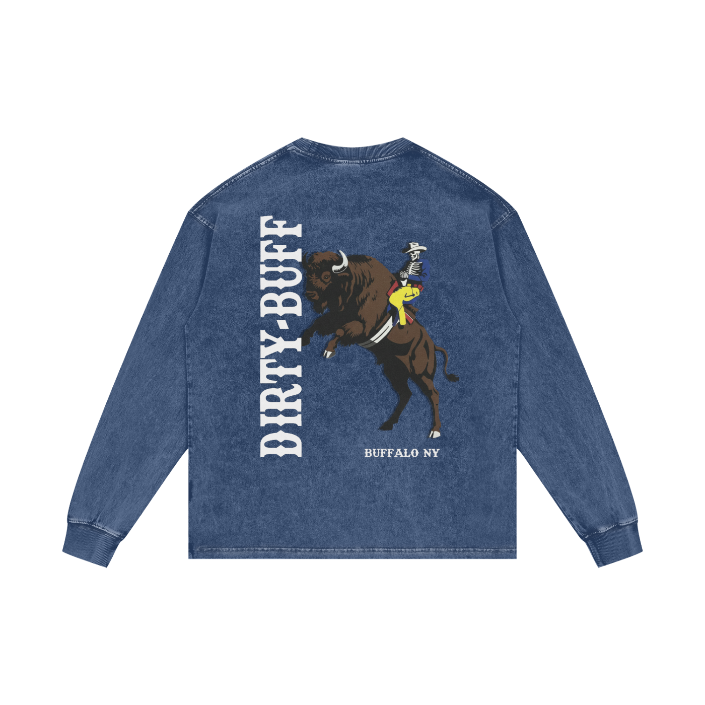 Acid Wash Oversize Long Sleeve T-Shirt