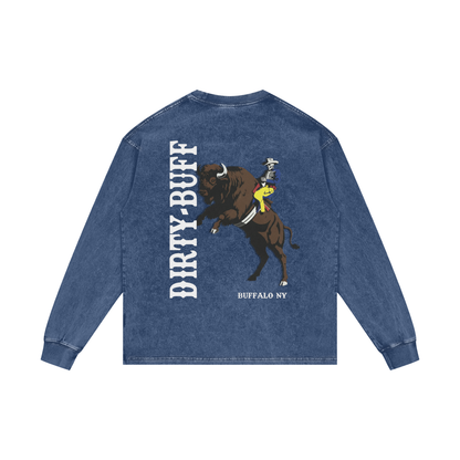 Acid Wash Oversize Long Sleeve T-Shirt